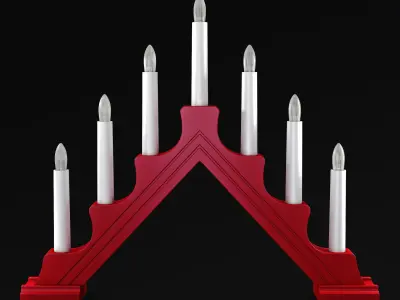 Christmas Advent Lights v 2 3D model