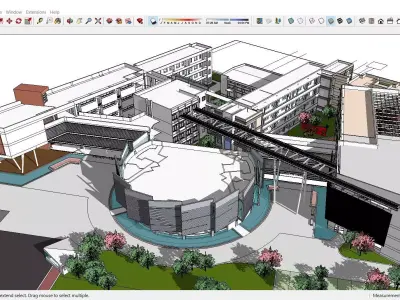 Sketchup School and University C1 3D model