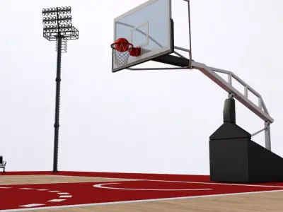 Basket Ball Field 3D model