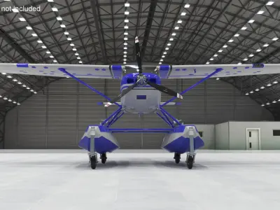  Cessna 182 Skylane Seaplane Blue 