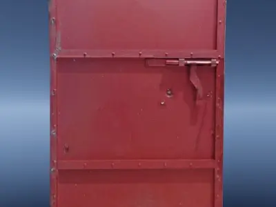 OldDoor door on sky Free 3D model