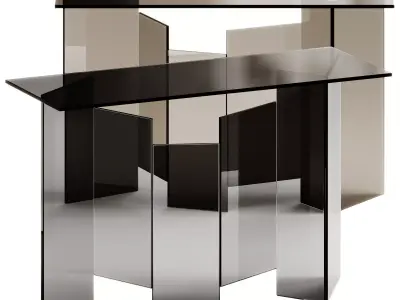 Tonelli Design METROPOLIS Rectangular console table 3D model