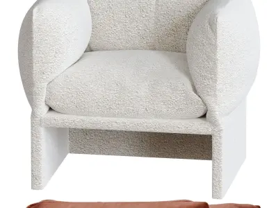 Tulip Lounge Chair 3D model