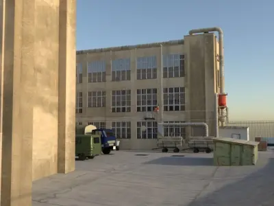 industrial plant 3D model