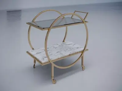 union lighting Artemis bar Cart 3D model