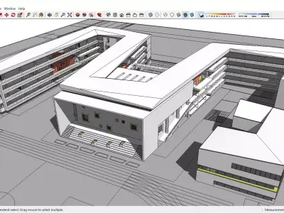 Sketchup School and University H8 3D model
