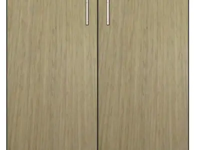 2 Door Base Cabinet 3D model