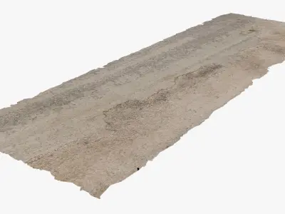 Damaged Road Low-poly 3D model purchase