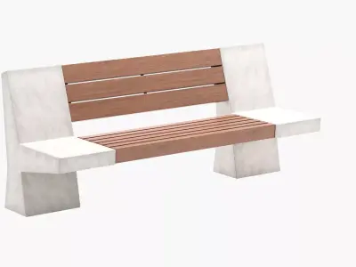 Street Bench V2 3D model