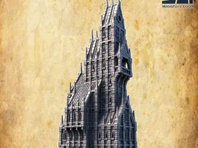 Imperial Manor Tabletop Terrain 28 MM 3D print model