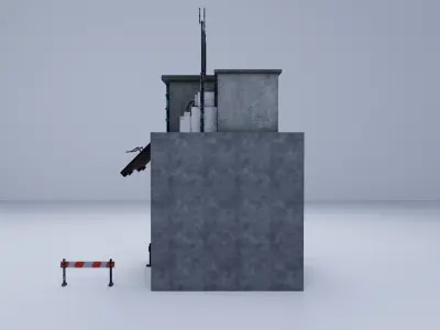  Cyberpunk Building 2 Low-poly 3D model