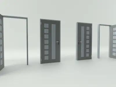 Door sets 6 3D model