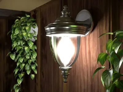Chandelier and  sconce lightning 3D model