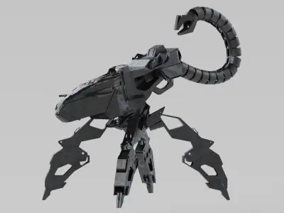 mech robot scorpio scifi automatic  3D model