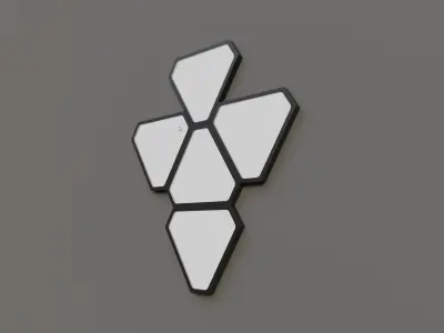 Awesome Rgb Led Wall Lamps Modern Wall Lamp Pack  Free low-poly 3D model