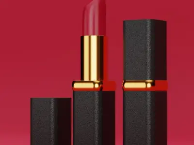 Gliter Lipstick 3D Model 3D model