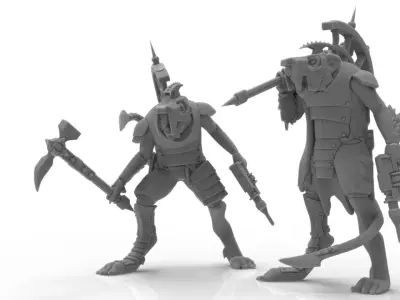 Cheese Stealer Cult - Warlord 3D print model