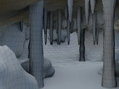 Cave 3D model Low-poly 3D model purchase