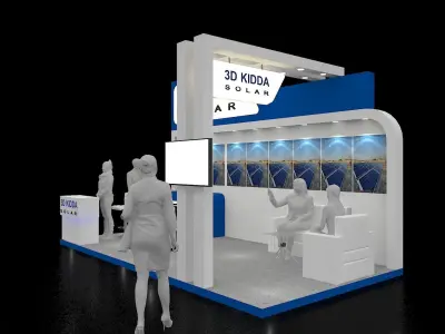 9mtr x 3mtr Exhibition stand 2019 Free 3D model
