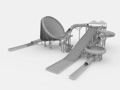 Waterpark Slide 11 3D model