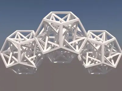 Math Object posrg-Gyroid Voronoi 3D print model