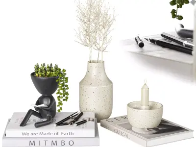 Decorative set 30 3D model shop