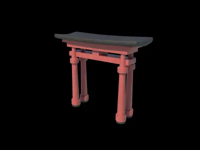 Torii Gate 3D model