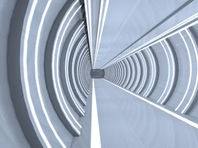 Sci fi Interior 3D model 7