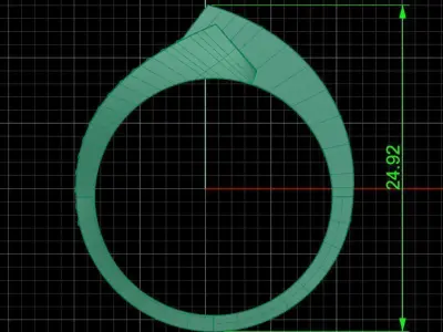 Jewelry ring 208 3D print model
