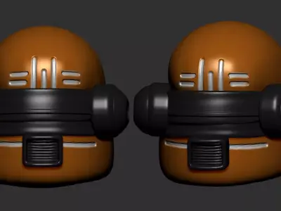 helmet high poly sculpt 3d printable ver 7 3D model 3D model 67