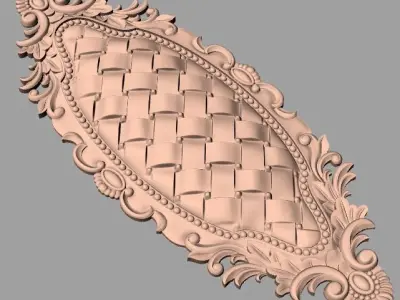 Artcam 3D relief STL models for CNC woodworking E140 3D model