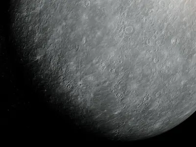 Photorealistic Mercury 8k Textures 3D Model Low-poly 3D model