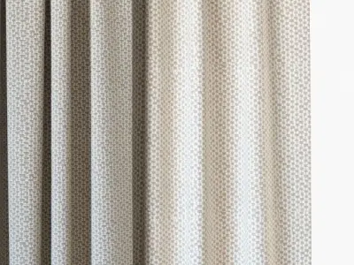 Curtains 85 Curtains with Tulle ROHI Dante 3D model