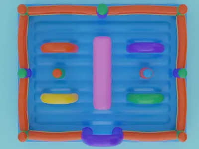 inflatable for kids large size 3D model