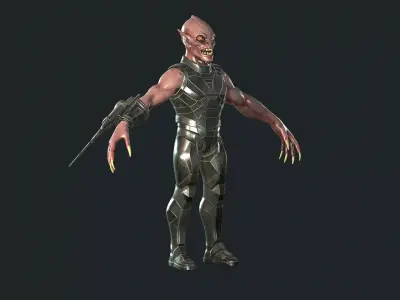GraveStalker1 Low-poly 3D model