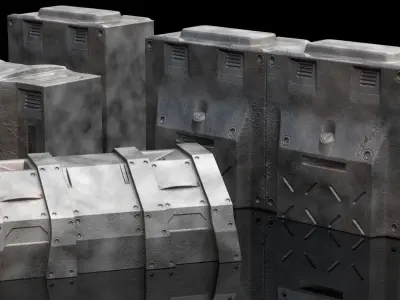 Wargaming Terrain Ultimate Base Building Pack - Sci fi  3D print model