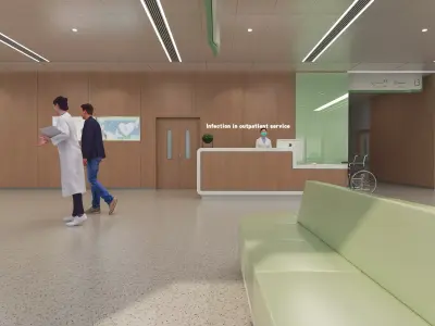 Hospital corridor  3D model