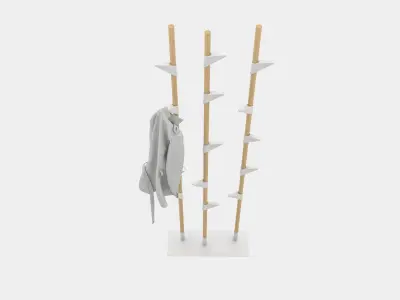 Free standing wardrobe 3D model