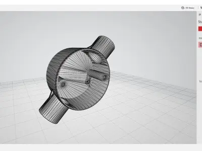 20mm-2-way-Junction-Box pipe fitting 3D print model