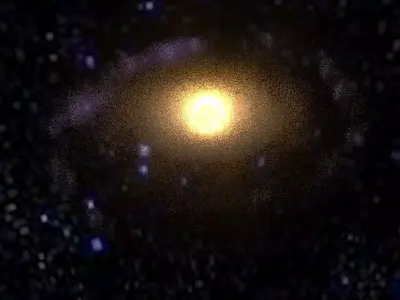 Lenticular Galaxy 3D model