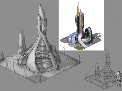 Different dimension - power system 01 3D model