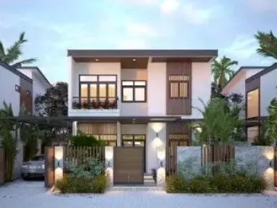 House Exterior Model  villa site 3D model