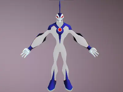 Evil Way Big - DNA sample of Tokustar - Ben 10 Ultimate Alien Low-poly 3D model