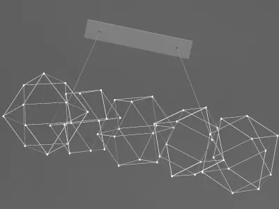 Quasar Holland Cosmos chandelier 3D model