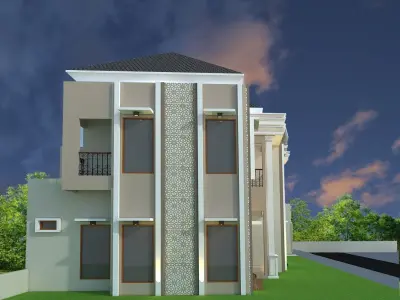 3D classic house 3D model
