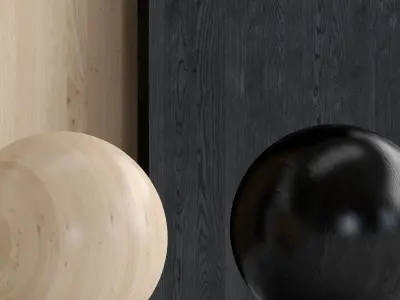 Oak Knotty wood 3 with 3 materials Texture