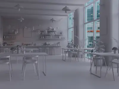 Antons Coffeeshop 3D model