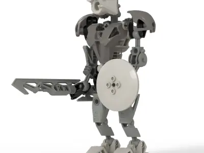 Kopaka Nuva - LEGO Bionicle Low-poly 3D model
