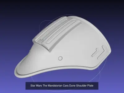 Star Wars Mandalorian Cara Dune Armor Set 3D Model Pack