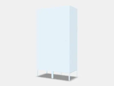 HALLAN Storage combination with doors 1 Low-poly 3D model